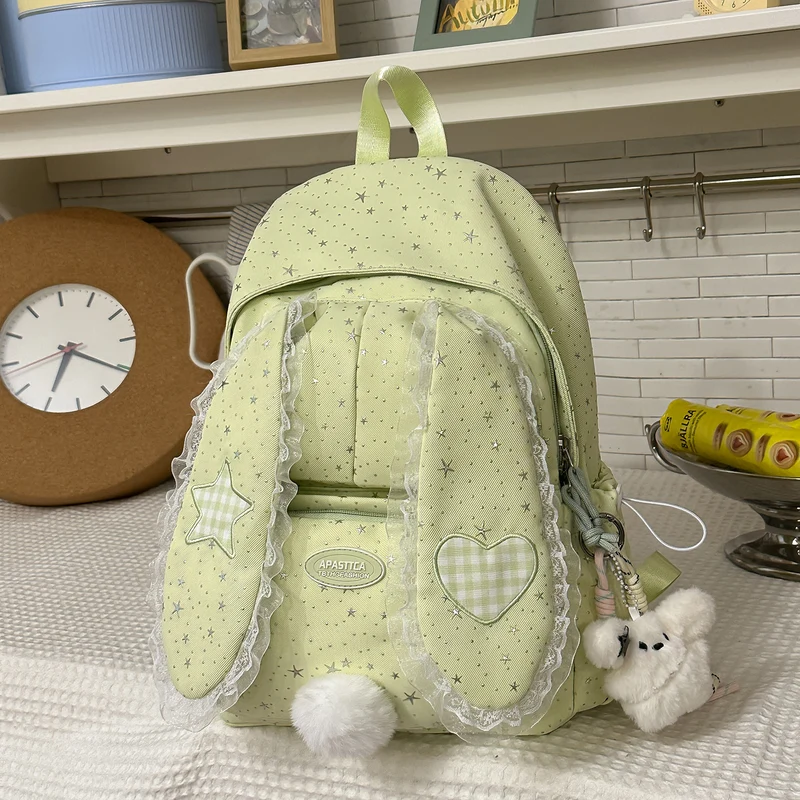 Verspielt Hasenohren-Design Rucksack Karnz