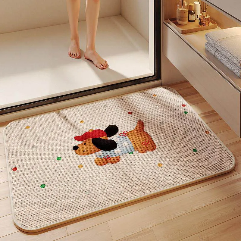 Niedlicher tierisches Non-Slip-Badevorleger für das Badezimmer