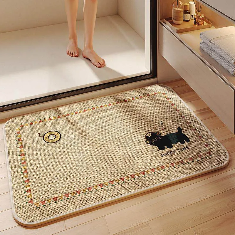 Niedlicher tierisches Non-Slip-Badevorleger für das Badezimmer