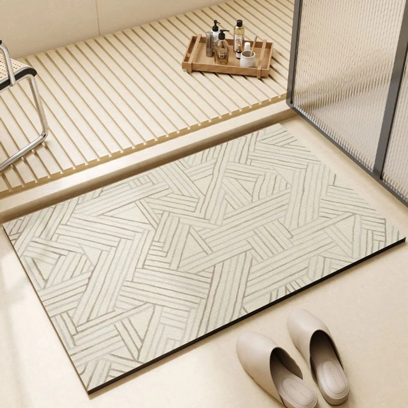 Moderner abstrakter Muster-Badematte für das Badezimmer