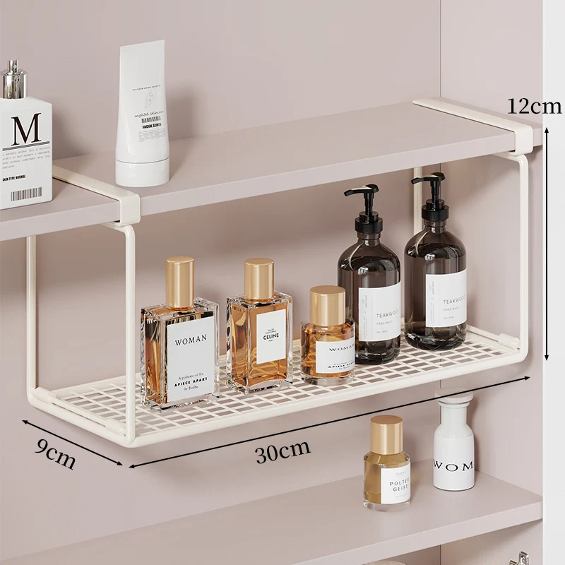 Slim Unterregal Belüftetes Metallgitter Lagertray für Schrank und Kleiderschrank