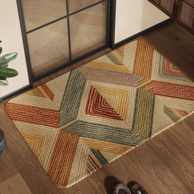 Zeitgenössischer geometrischer Musterbereichsteppich für Zuhause