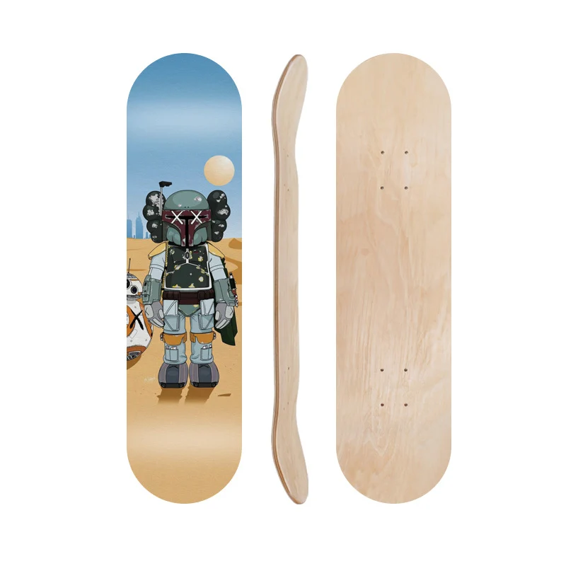 Cartoon-inspiriertes Skateboard-Deck Skanto