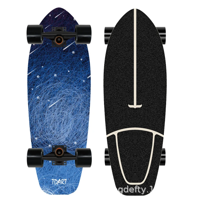 Skateboard Skanto mit künstlerischem Löwen-Design