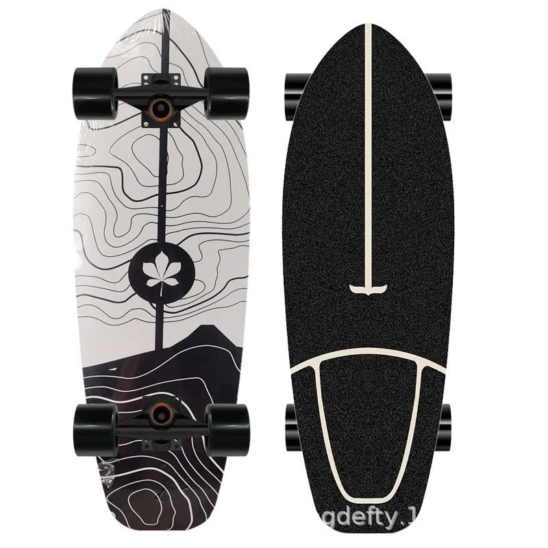 Skateboard Skanto mit künstlerischem Löwen-Design