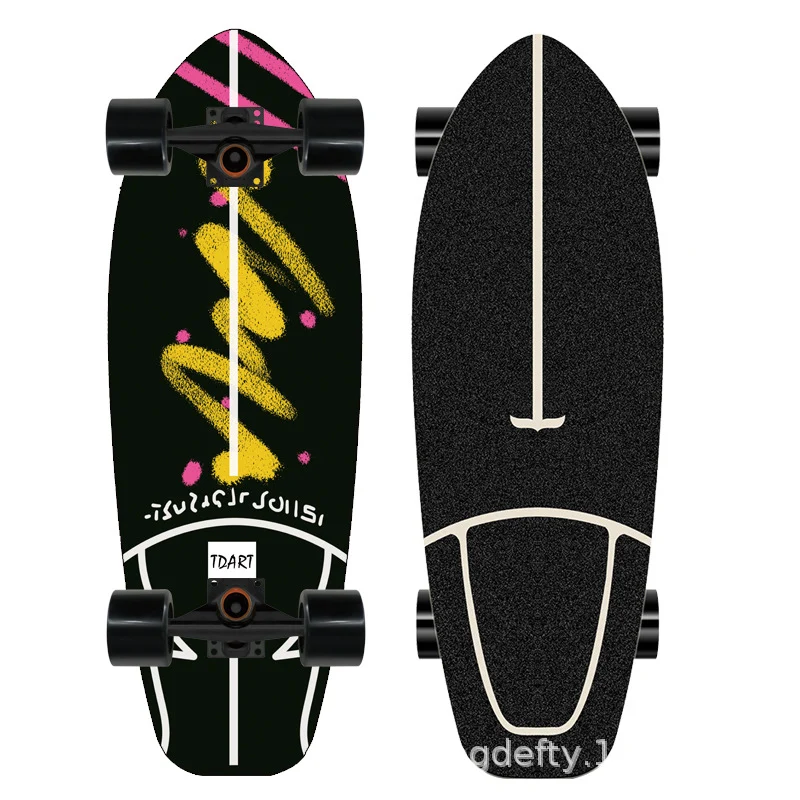 Skateboard Skanto mit künstlerischem Löwen-Design