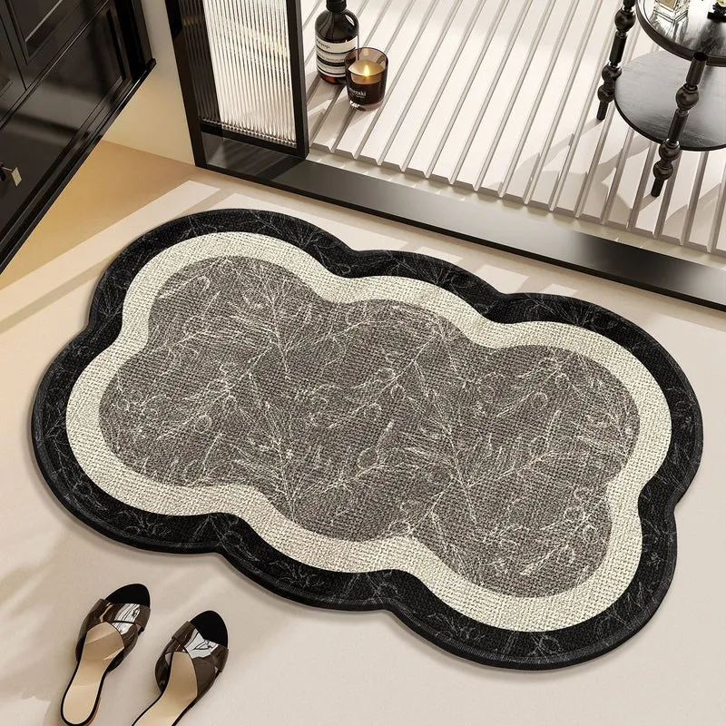 Blumenmuster Badezimmer Teppich