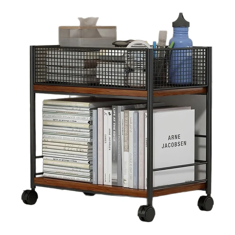 Kompakte Zwei-Schichten Metall-Mesh Schreibtisch-Organizer-Regal