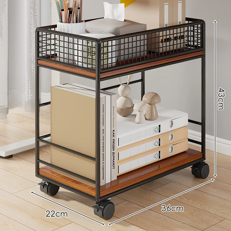Kompakte Zwei-Schichten Metall-Mesh Schreibtisch-Organizer-Regal