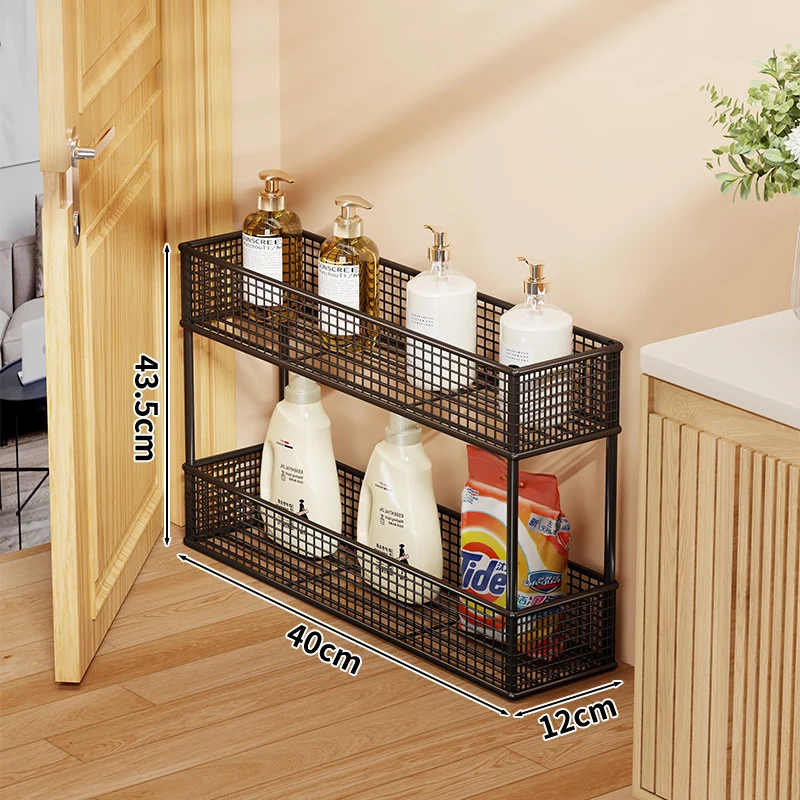 Slim Narrow Pull-Out Mesh Storage Organizer für Schrank und Türspalt