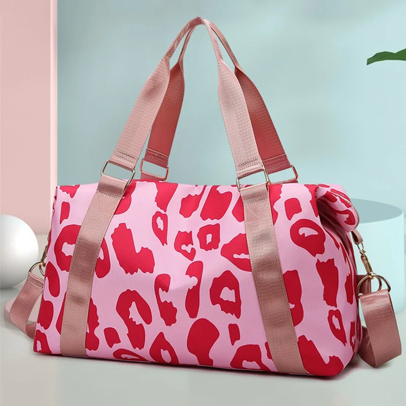 Sportliche Tote Bag mit elegantem Leopardenmuster Skanto