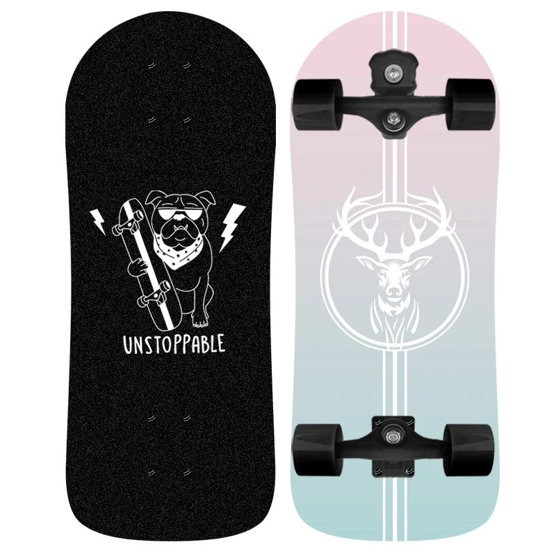 Skateboard Skanto mit Einhorn-Grafik