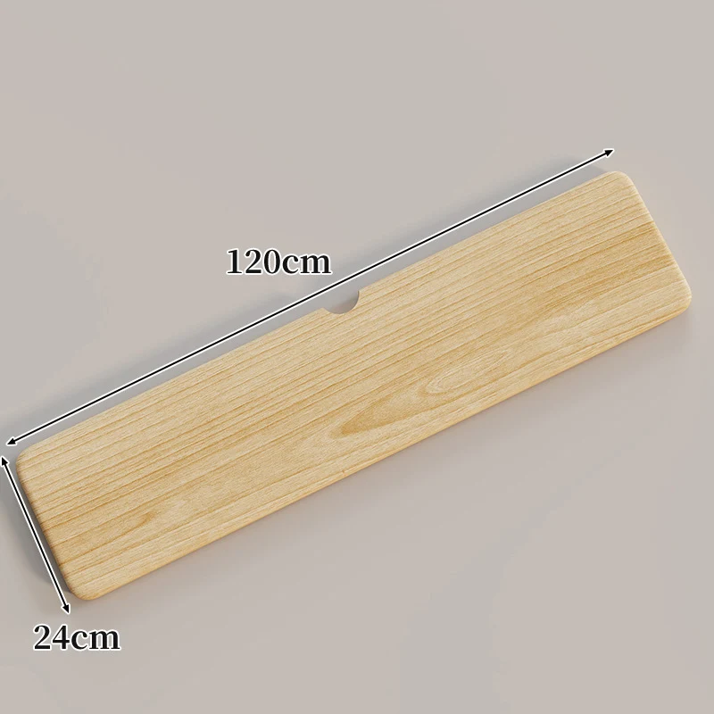 Ergonomische Massivholz-Tastatur-Handballenablage mit Kabelschlitz