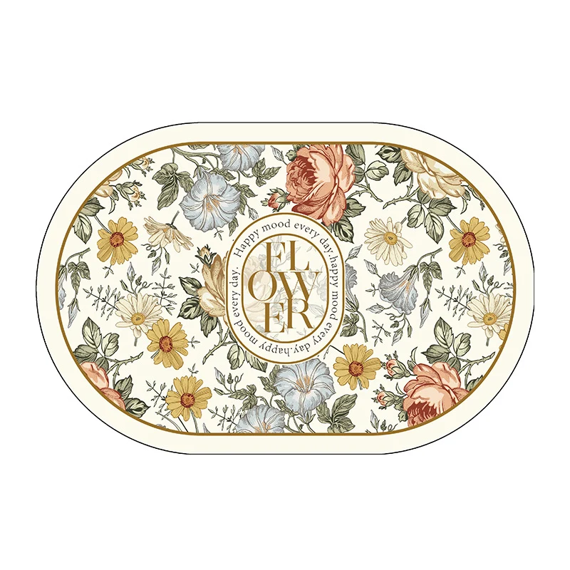 Blumenmuster dekorative Bereichsmatte