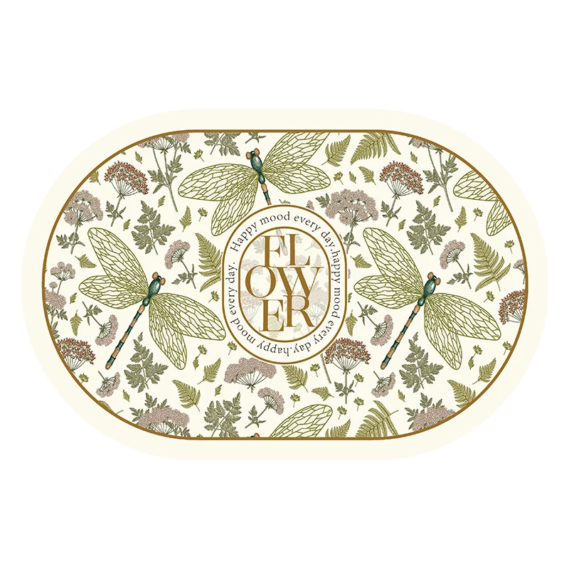 Blumenmuster dekorative Bereichsmatte