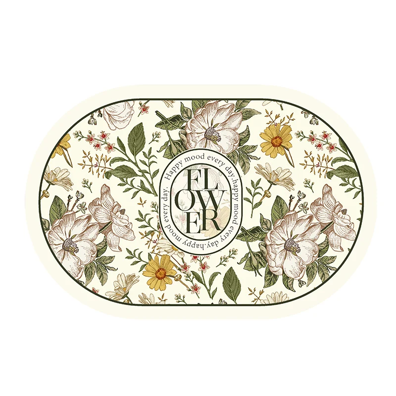 Blumenmuster dekorative Bereichsmatte
