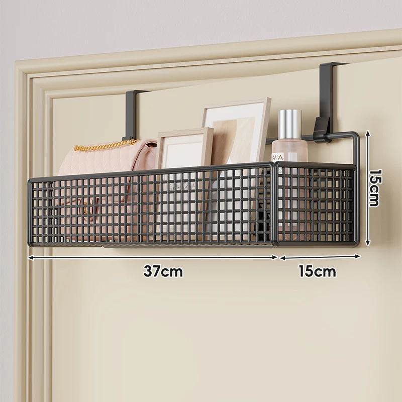 Über-Tür hängender doppelter belüfteter Mesh-Speicherkorb-Organizer mit Haken