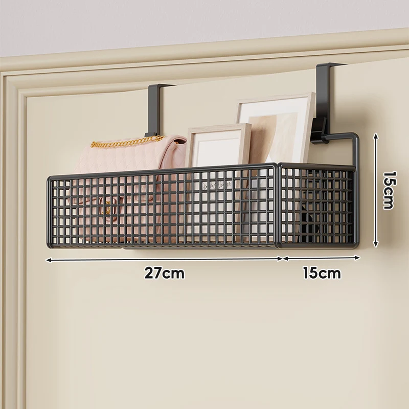 Über-Tür hängender doppelter belüfteter Mesh-Speicherkorb-Organizer mit Haken