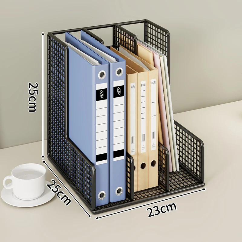 Mesh Grid Desktop-Datei-Organisator mit verstellbaren vertikalen Trennwänden