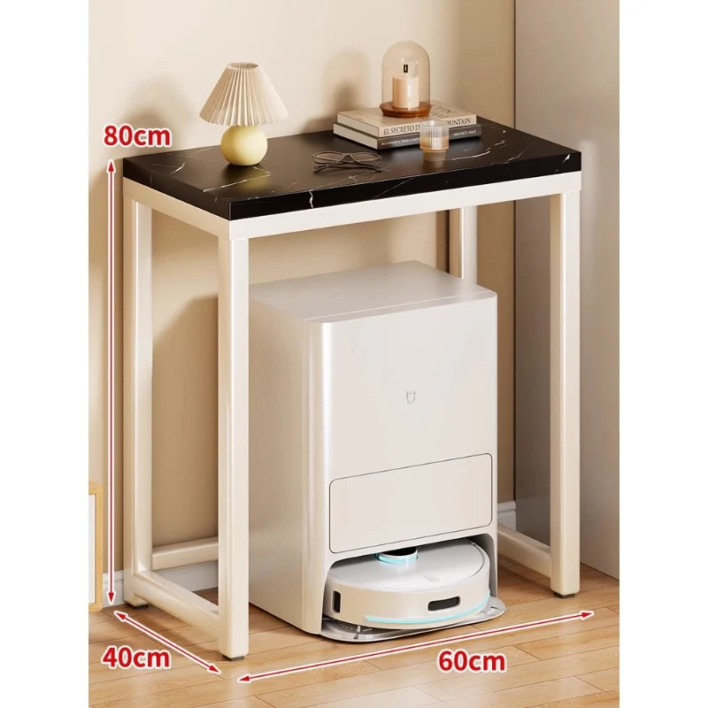Marmor-Top-Gold-Metall-Konsole für Robotervakuum-Dock und Eingangsorganisator