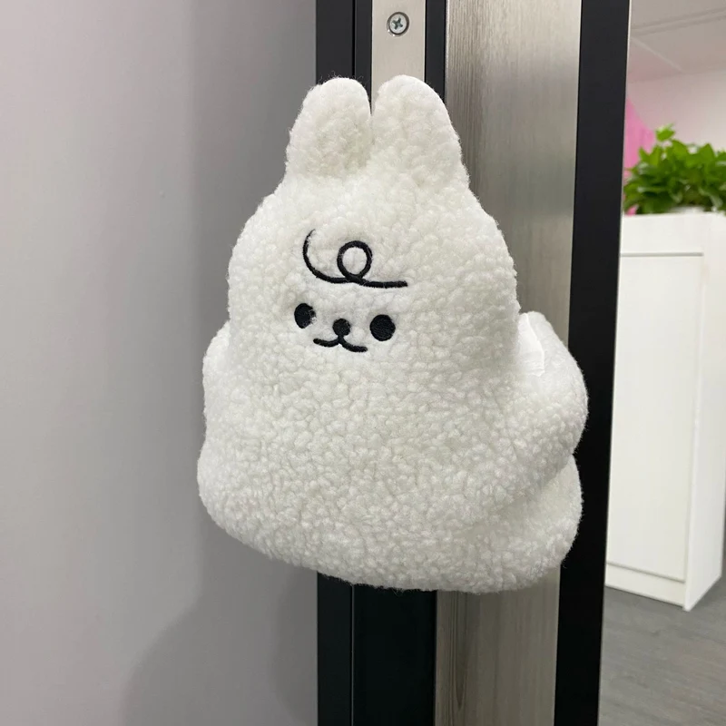 Sherpa-Fleece-Hasen-Handpuppe-Plüschspielzeug
