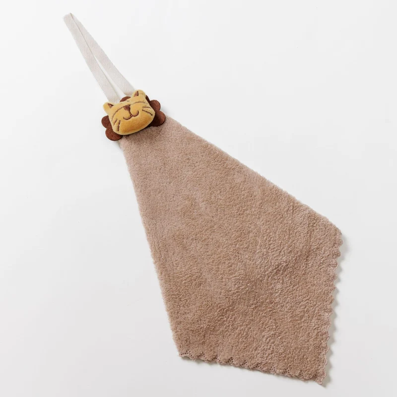 Plüsch-Maus-Hauben-Babybadetuch mit Aufhängeschlaufe