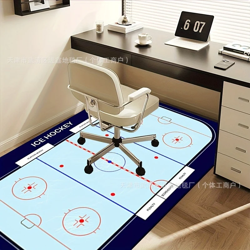 Eishockey-Themen-Teppich für die Wohnkultur