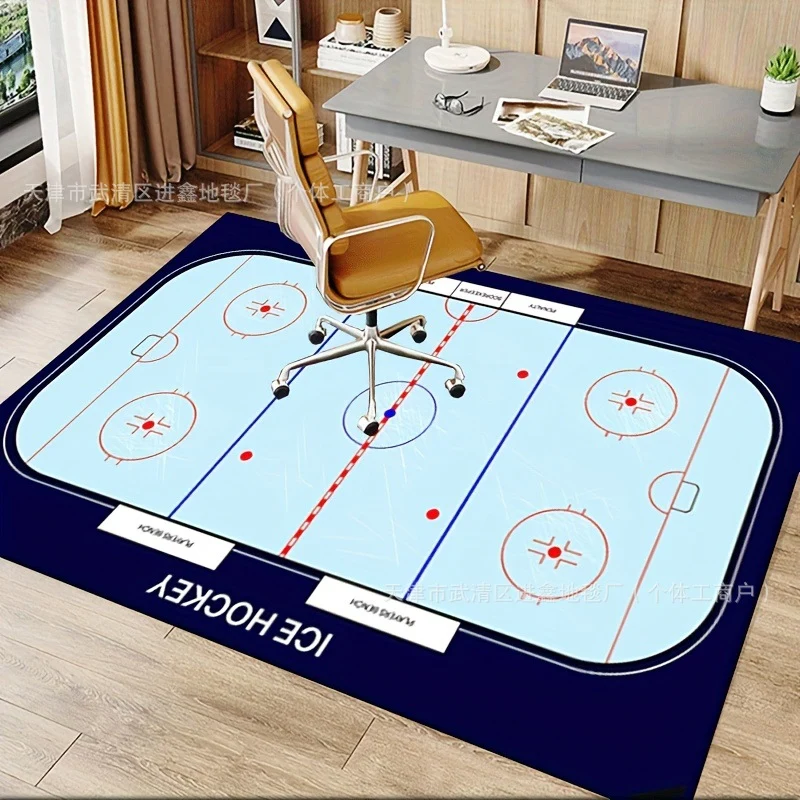 Eishockey-Themen-Teppich für die Wohnkultur