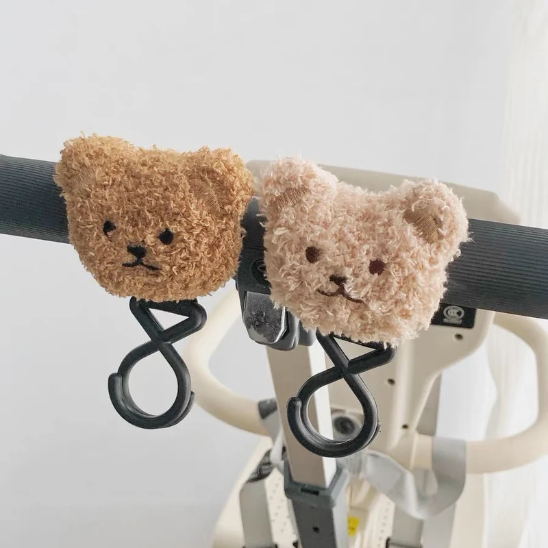Plüschbär Kinderwagen-Haken und Clip Schlüsselanhänger Zubehör