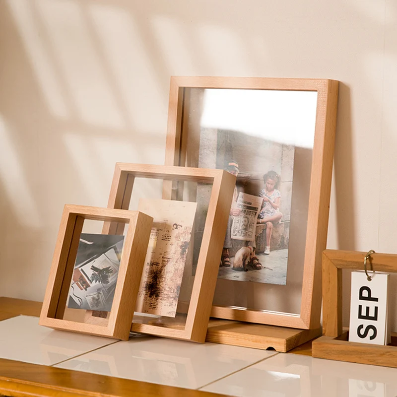 Modern minimalist Holzfoto-Rahmen