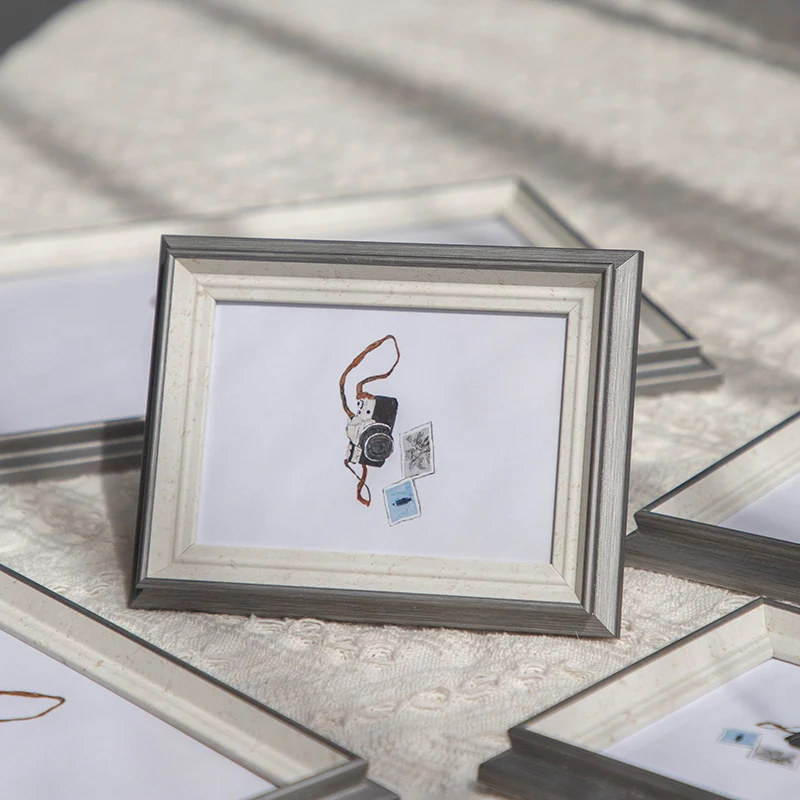 Elegante Holzrahmen Kunstpräsentation für Zuhause
