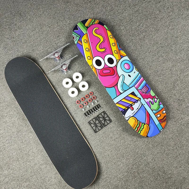 Grafisches Künstlerisches Skateboard Skanto
