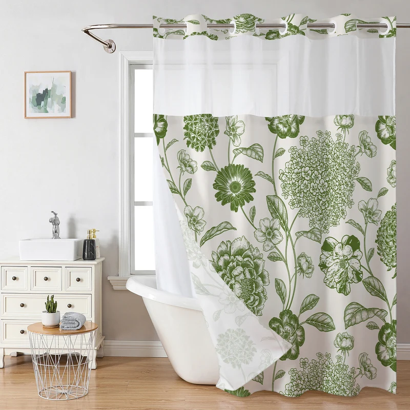 Duschvorhang Skanto mit Blumenmuster