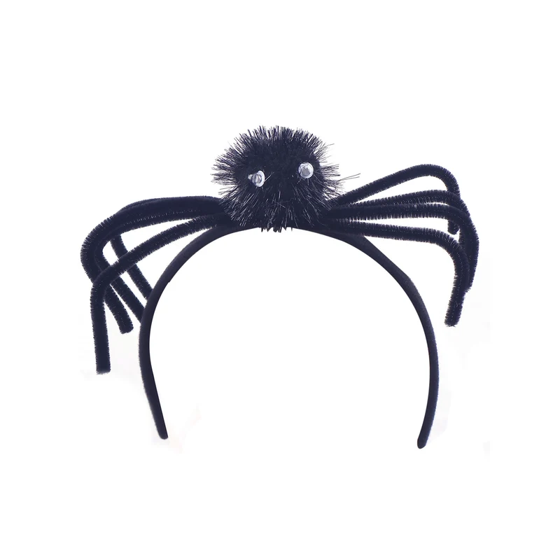 Halloween Haarreif mit Spinnen-Motiv