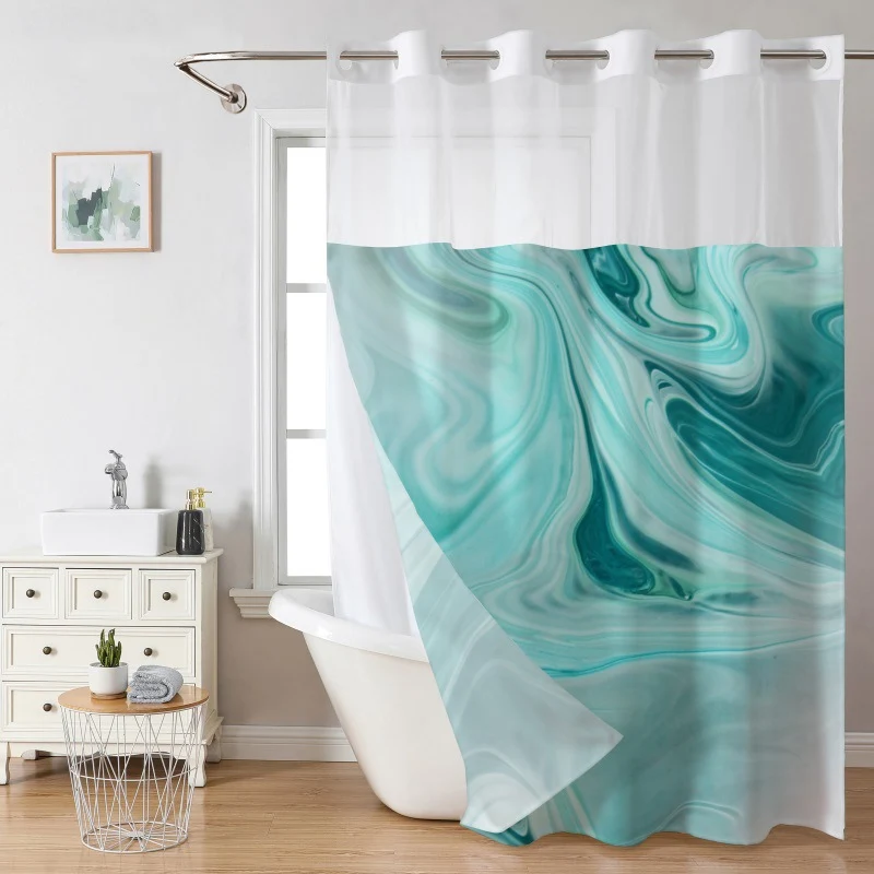 Luxuriöser Duschvorhang mit Marmordesign Skanto