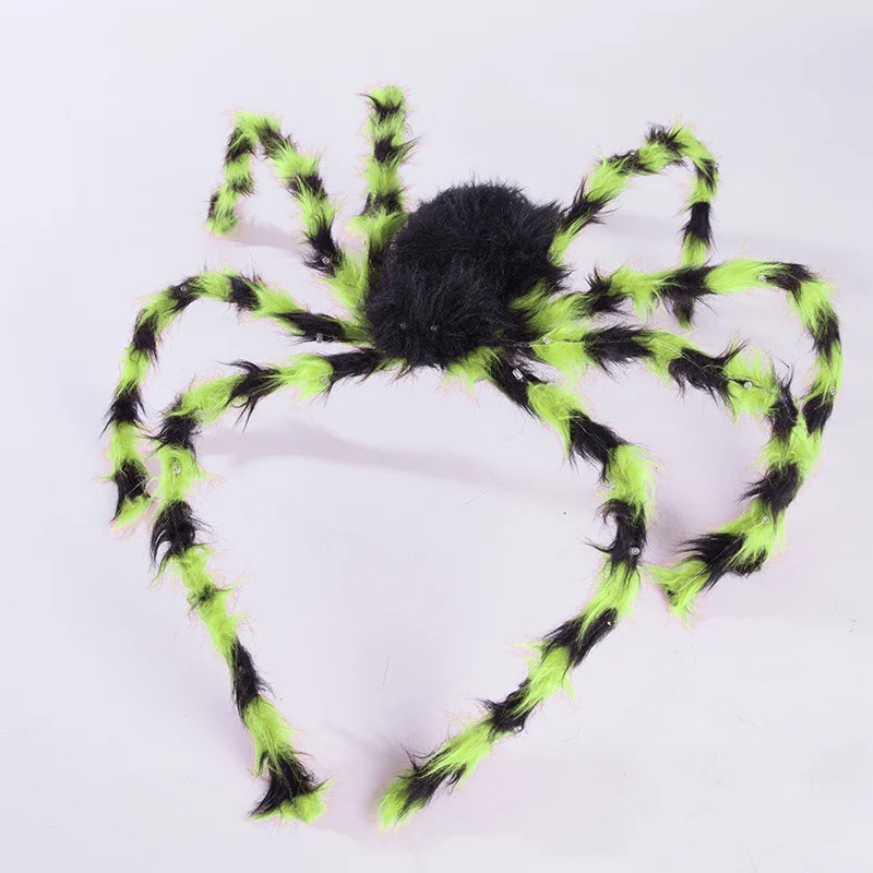 Halloween Haarreif mit Plüschspinne
