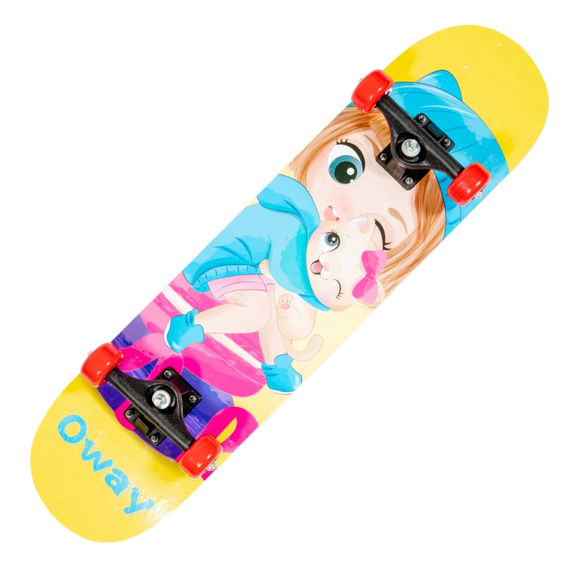 Trick-Skateboard mit Drachengrafik Skanto