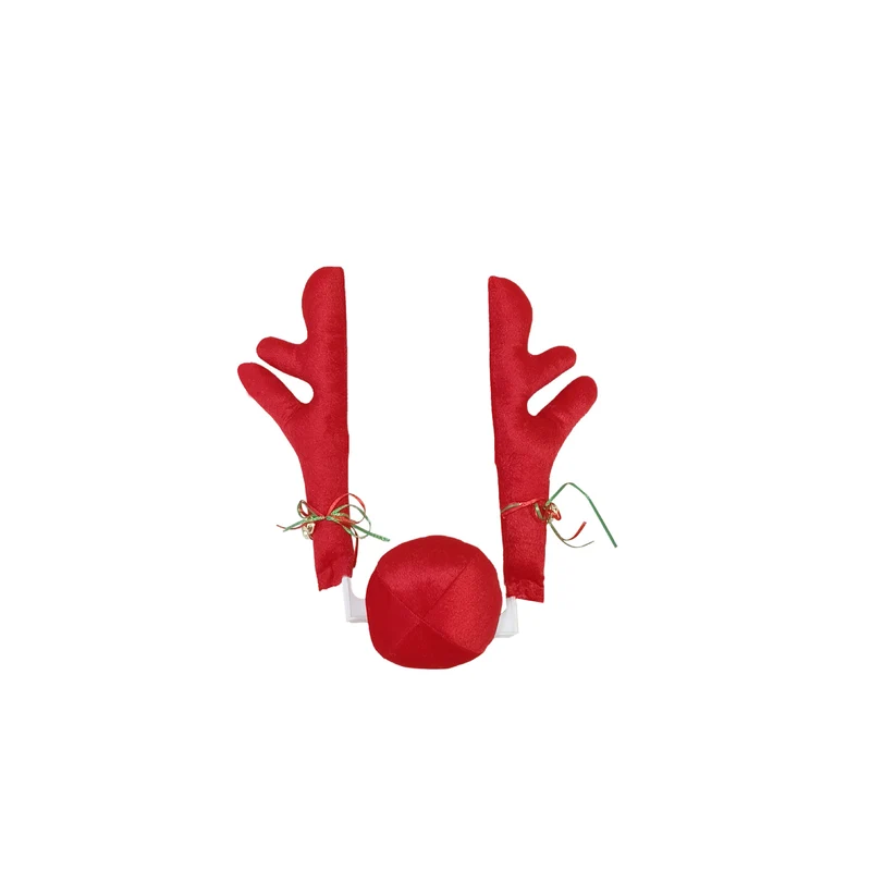 Lustige Weihnachts-Rentierhörner mit Ball
