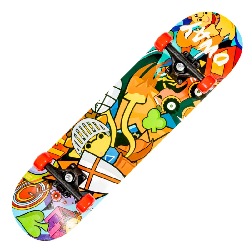 Skateboard mit Drachengrafik Skanto