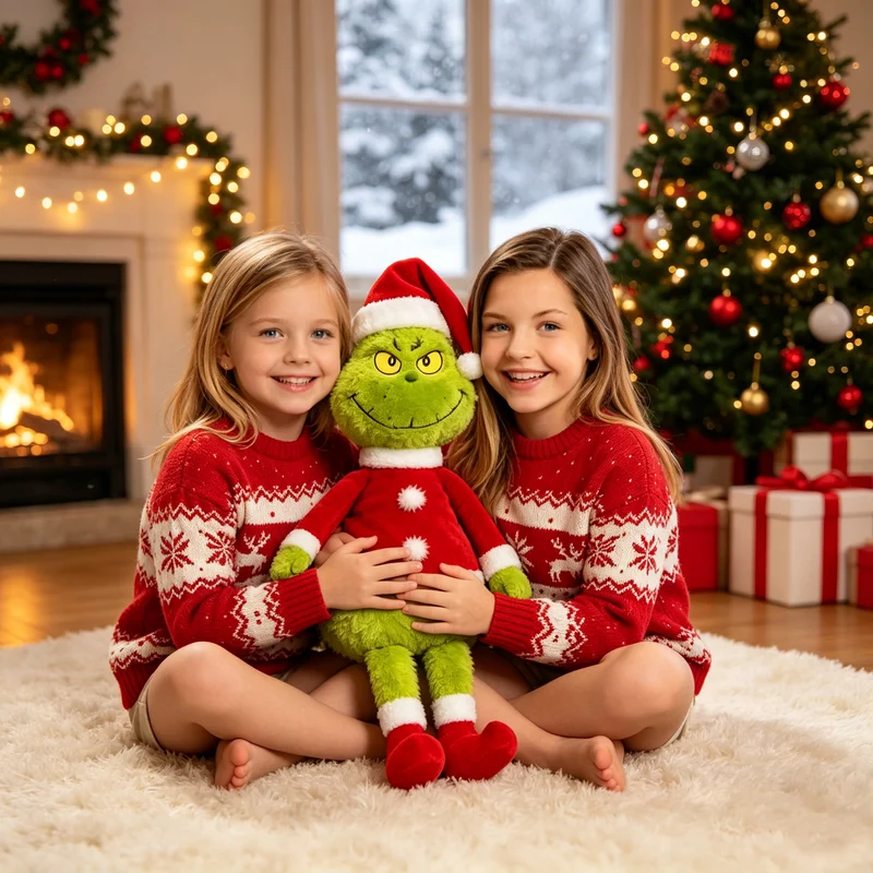 Plüschfigur Weihnachtsgrinch