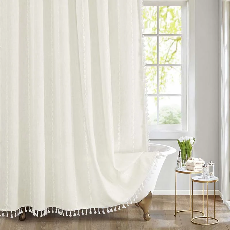 Fenstervorhang mit strukturiertem Gitterdesign Skanto