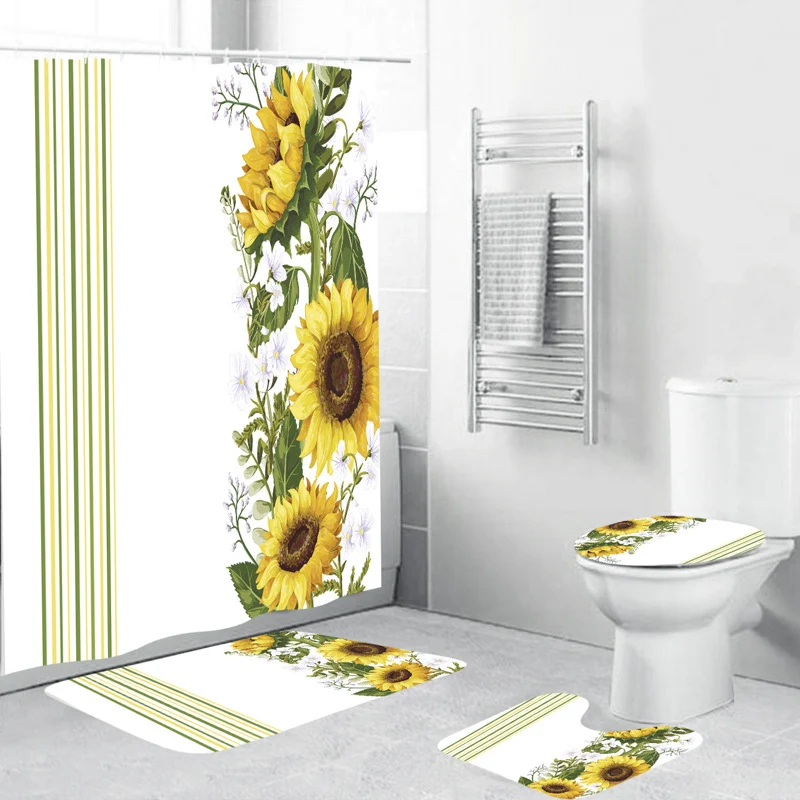 Duschvorhang mit Blumenmuster Skanto