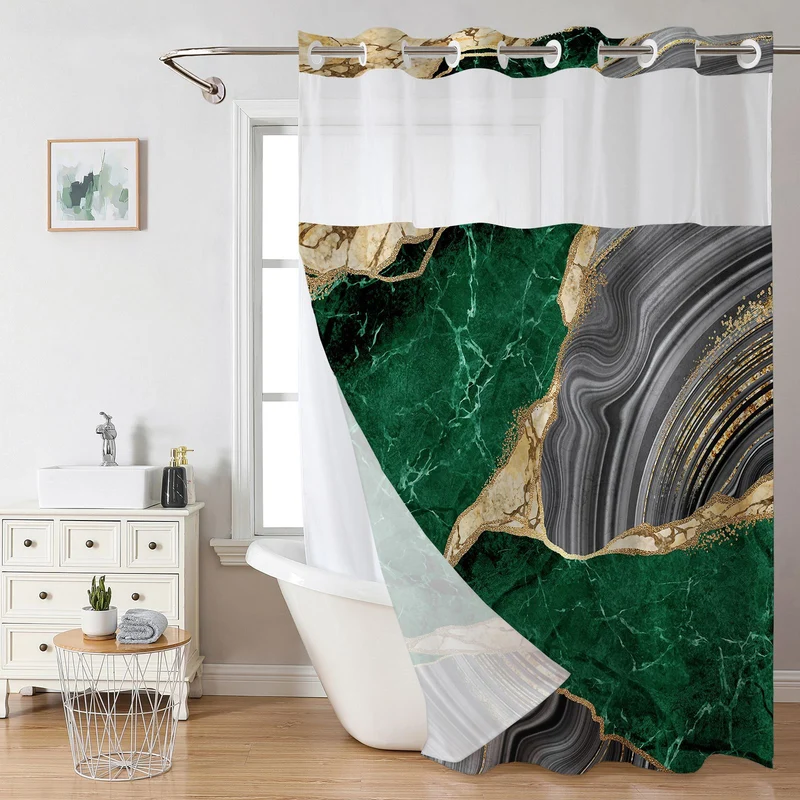 Eleganter Duschvorhang mit Marmordesign Skanto