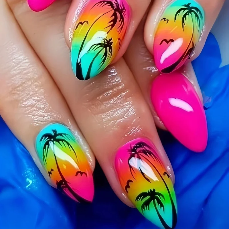 Tropisches Paradies Nagelkunst Set