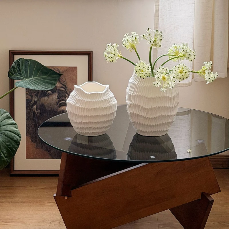 Texturierte Keramik Wohnkultur Vase