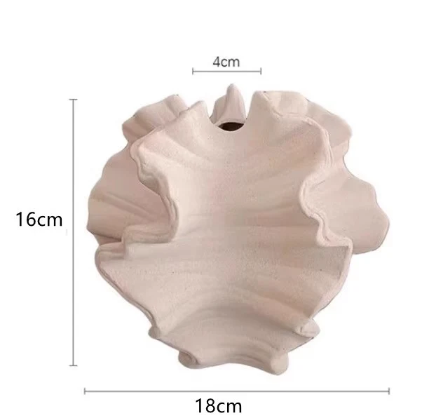 Muschelförmige dekorative Keramikvase