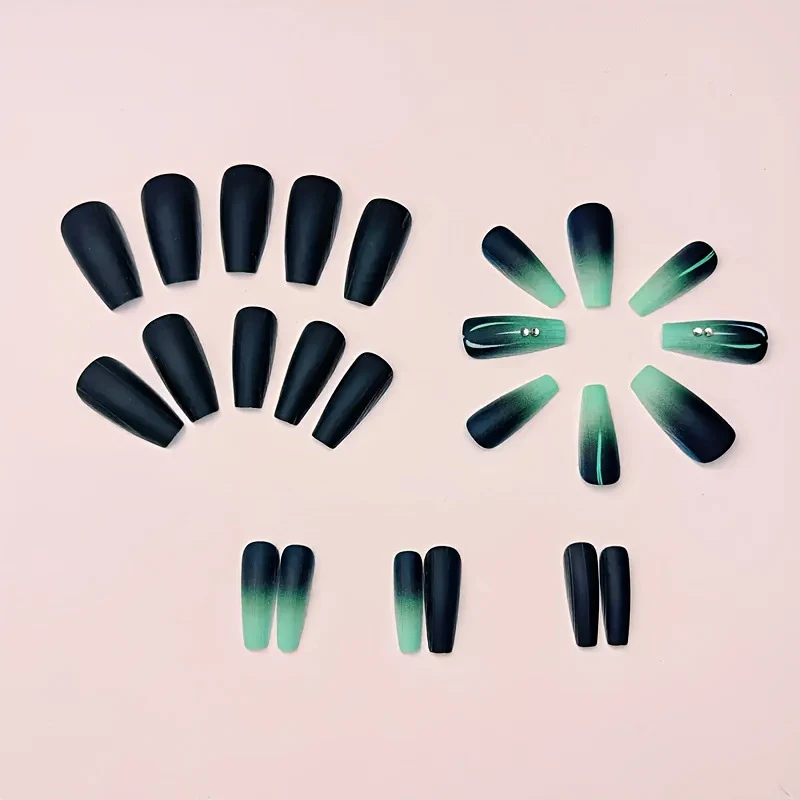 Ombre Matte Nagelkunst Design