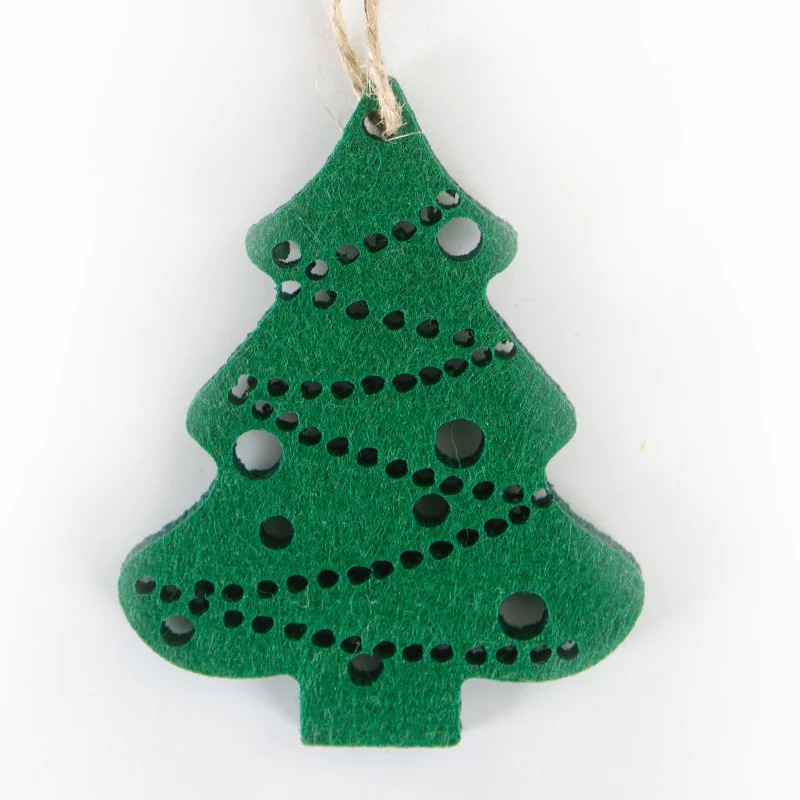 Dekorative Weihnachtsstern Anhänger aus Filz