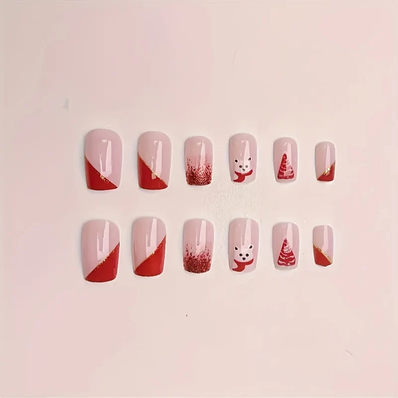 Festliche Winter-Themen-Nagelkunst