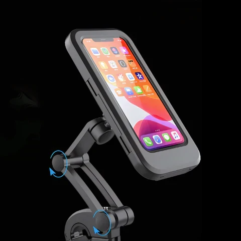 SafeRide Wasserdichter Handyhalter – 360° drehbar für Radfahren & Regenwetter